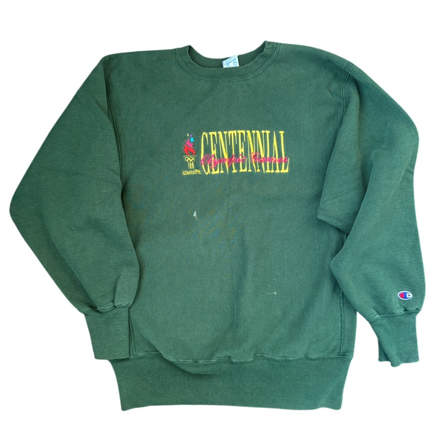 Vtg Champion Reverse Weave Sweatshirt Usa 1996 Atlanta Olympics Centennial Games